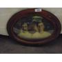 Vintage Photo w/ Oval Frame (~24"x18")