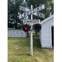 Railroad Crossing Sign w/ Lights that Work!