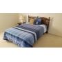 Wood Queen Headboard w/ Full Size Bed