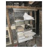 Metal Rack, Cast Iron Sink, Urinal, Other Items