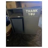 Trash Receptacle w/ (2) Trash Bins
