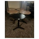 (4) 30" Round Tables + (1) 24" Round Table