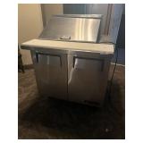 True Refrigerator Prep Table, + Trays, Bins, Lids
