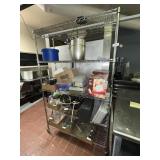NSF 6 ft T x 4 ft W Rolling Restaurant Rack