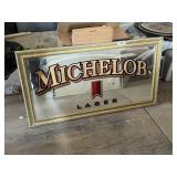 Michelob Lager Framed Advertising Bar Mirror