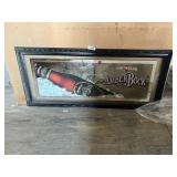 Michelob Amber Bock Framed Bar Mirror