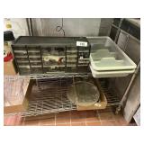 Organizer w/ Dairy Queen Parts + Bus Tub