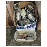 Stainless Steel Silverware Holders, +