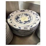 (8) 14" Diameter Asian Theme Serving Platters