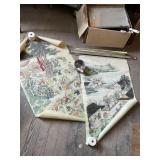 (4) Asian Artwork on Rice Paper?