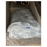 Large Quantity of White Linen Restaurant Napkins