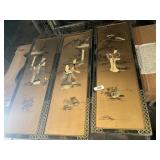 (4) Asian Wall Art + Wood Letters