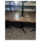(2) 36" Square Restaurant Tables