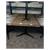 (2) 36" Square Restaurant Tables