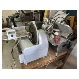 (2) Meat Slicers + Cart Shown Underneath