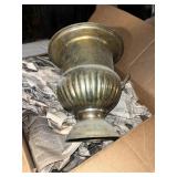 Glassware, Menu Covers, Brass Tone Planter
