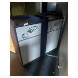 (2) Restaurant Trash Receptacles