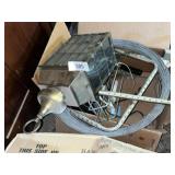 Brass Light Fixture & Other