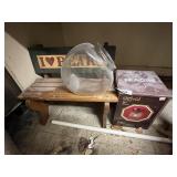 Overhead Light & I Love Bears Small Bench &