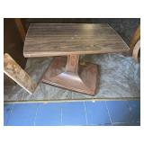 Plastic Woodgrain Swivel TV Stand, +
