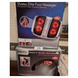 (2) Homedics Massagers