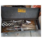 Armstrong Tool Box w/ Some Wrenches & Sockets