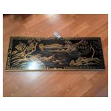 Secretary Front w/ Hand Painted Asian Scene -