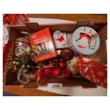 Christmas Ornaments, Tins & Lights