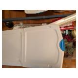 Under Bed Tote w/ Lid Full of Christmas