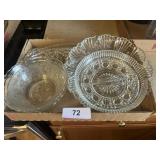 Deviled Egg Plate & Decorative Glassware Items