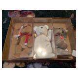 (3) Ty Beanie Babies in Acrylic Boxes
