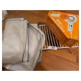 Hair Dryer, Shelf Riser & (2) Garment Bags