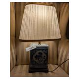 Table Lamp w/ Blue & White Asian Motif