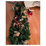 Christmas Artificial Greenery Wall Hanging
