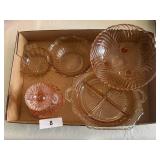 Pink Depression Glass Items