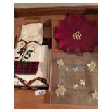 (2) Large Christmas Platters &