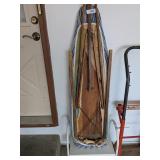 Antique Wood Frame Ironing Board &