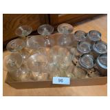 Stemmed Glasses, Tumblers w/ "E" &