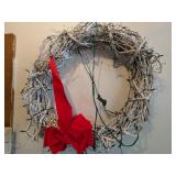 Approx 40" Dia Grapevine Wreath w/ Lights