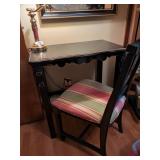 Entryway Desk & Hand Painted Asian Design Chair