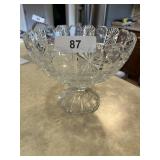 Beautiful Pressed Glass Salad Bowl