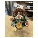 Capodimonte Floral Basket