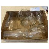 (6) Etched Juice Glasses + Other