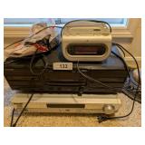 Panasonic DVD Player, Kenwood Cassette Player &