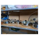 Assorted Pots & Extra Pan Lid