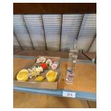 Room Weather Station & Flower Figurines