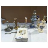 Assorted Lamps & Candle Sticks