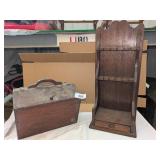 Vintage Wooden Carry Box &