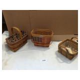 (3) Longaberger Baskets