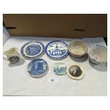 Assorted Souvenir Plates & Other